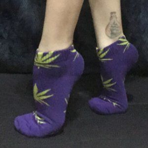 SOLD Plant Life Ankle Sock